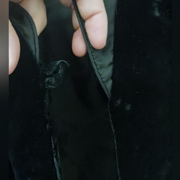 Ricki's Black Velvet Blazer Jacket// Sz. 12 - Picture 5 of 6